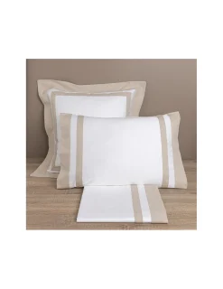 Portugal Natura 500 Fios - Fronhas 60x60 cm - 100% algodão cetim branco -  BIANCHERIA