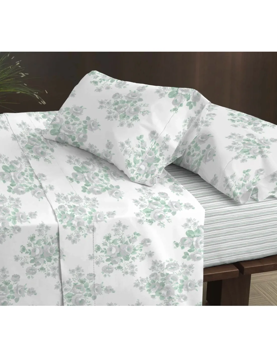 Portugal Natura Cama 200x200+30 cm - Jogo de lençóis - Tecido 100% algodão percal 200 fios - Coelima Hot