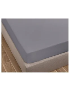 Portugal Natura lençol de baixo ajustável 105x200 + 30 cm - Lençol capa cama 105 - Lençol cinza algodão percal Cinzento Sale