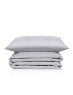 Portugal Natura MARBELLA 280x240 cm - Saco de edredão percal 200 fios - Cinzento Discount