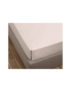 Portugal Natura 105x200+35 cm - 300 Fios - Lençol ajustável 100% algodão cetim orgânico GOTS Hot