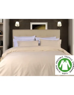 Portugal Natura 150x200+33 cm - 300 Fios - Lençol ajustável 100% algodão cetim orgânico GOTS Discount