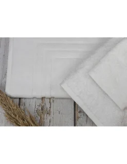 Portugal Natura 50x80 cm - 36 tapetes saída de banho 100% algodão fio torcido 700 gr./m2 Branco