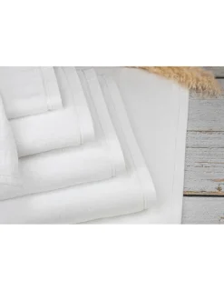 Portugal Natura 100x150 cm - 20 Toalhas Brancas 100% algodão fio torcido 450 gr. Branco Discount