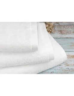 Portugal Natura 100x200 cm - 10 Toalhas Brancas 100% algodão fio singelo 550 gr. Sale