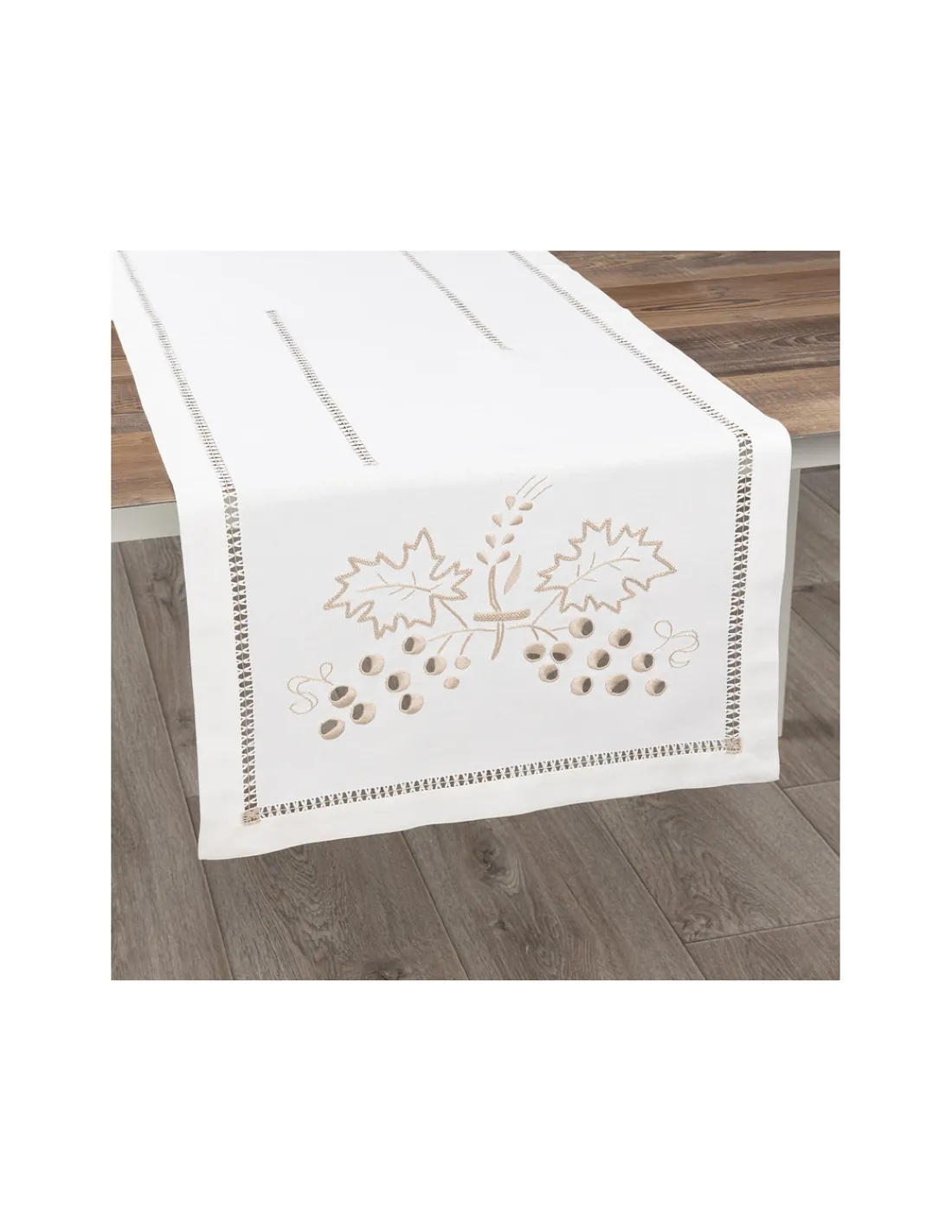 Portugal Natura 50x160 cm - Caminho de mesa linho - Bordados da Lixa Sale