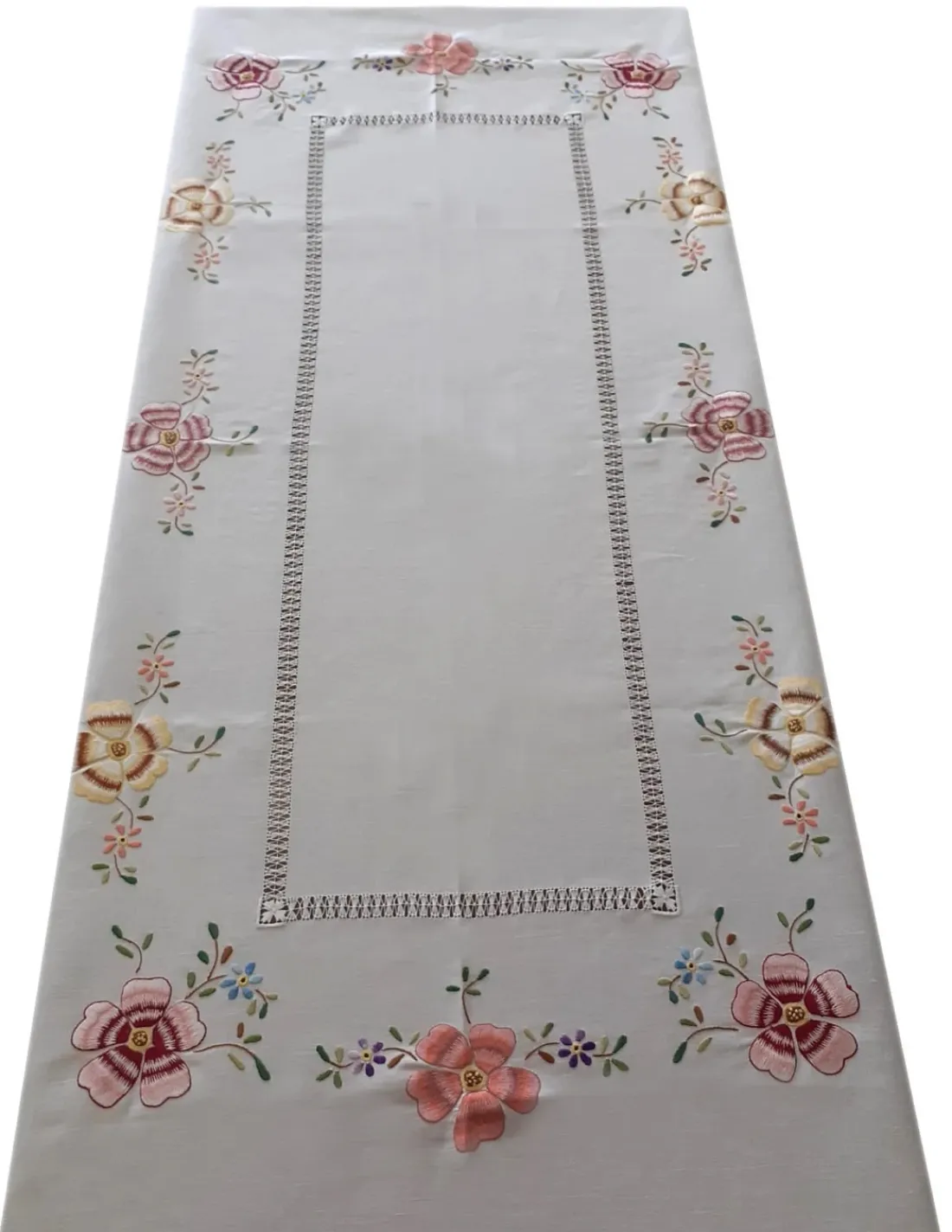 Portugal Natura 175x275 cm Toalha de mesa de linho bordada a mão - bordados da lixa - Toalha Creative Multi Color Discount