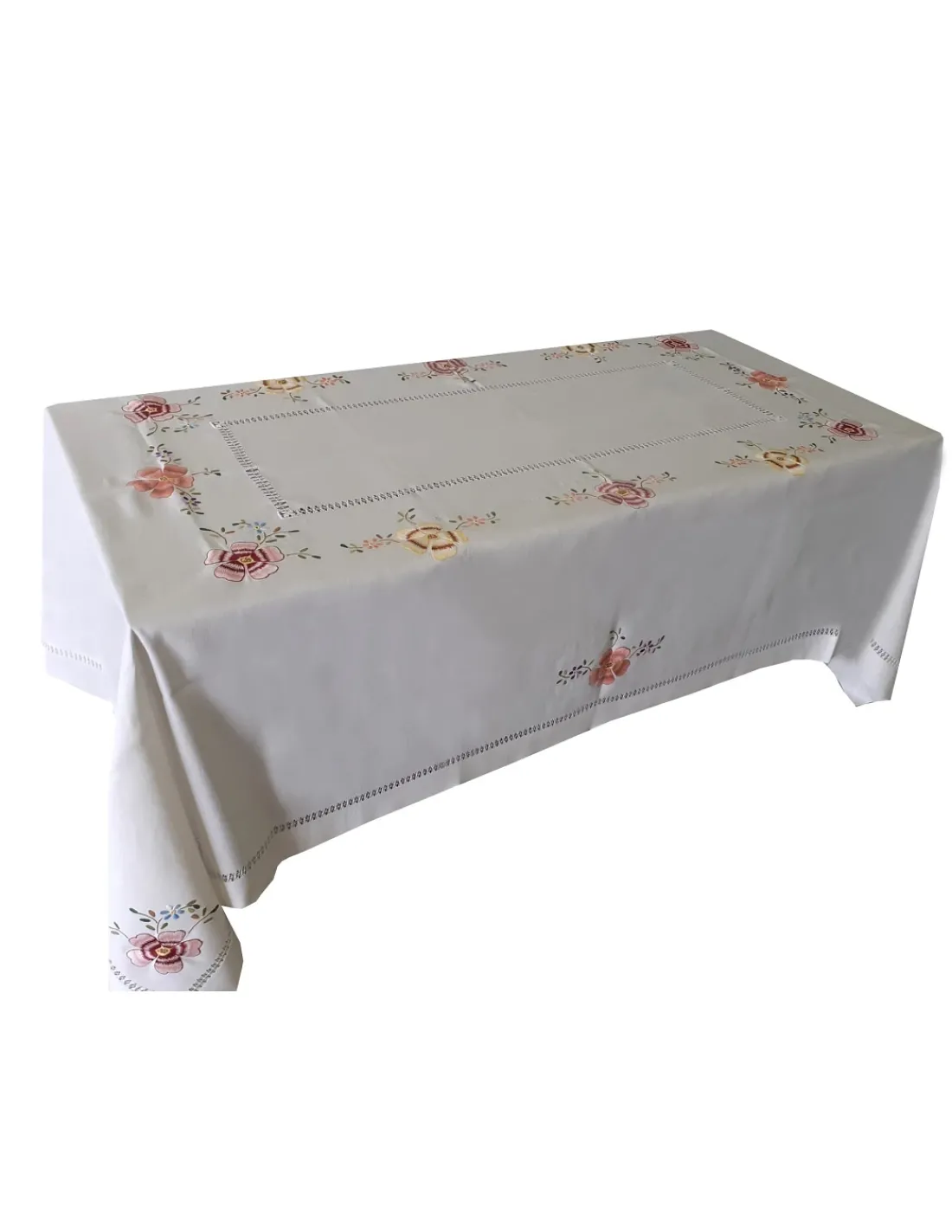 Portugal Natura 175x275 cm Toalha de mesa de linho bordada a mão - bordados da lixa - Toalha Creative Multi Color Discount